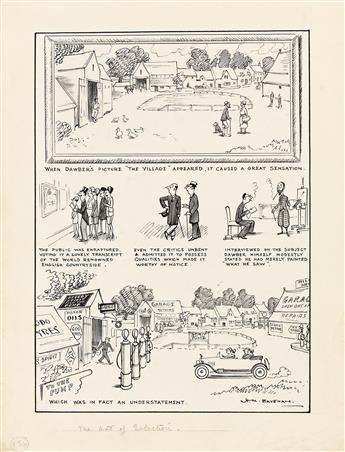 HENRY MAYO BATEMAN (1887 - 1970) When Dawber's picture "The Village" appeared, it caused a great sensation.